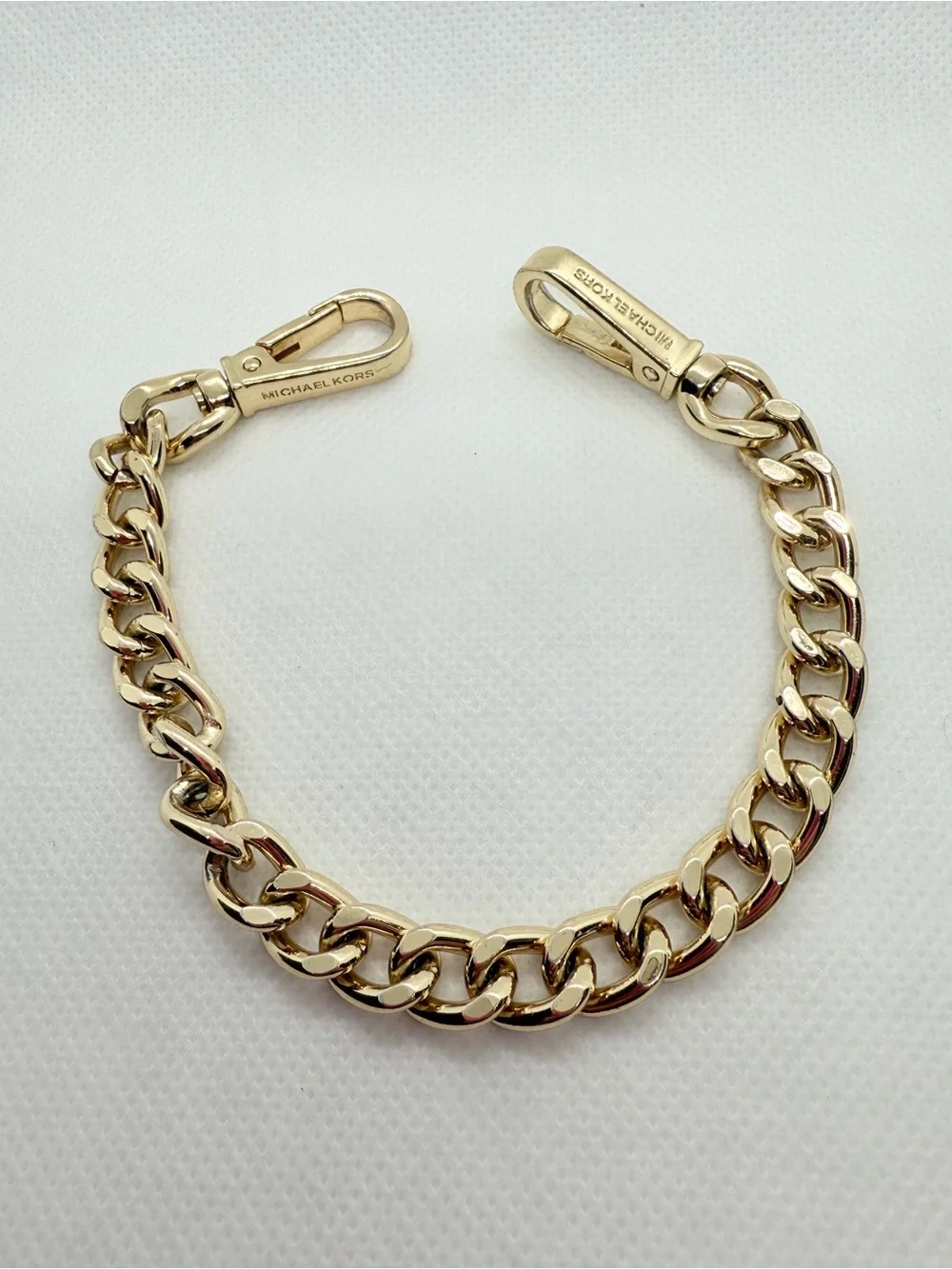 Michael Kors Gold Chain Purse Strap with Lobster Clasps - Women Accessories